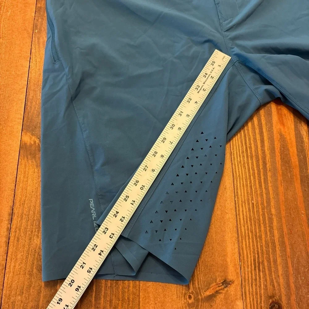 Pearl‎ Izumi Summit Shell Shorts Mens 38 MTB Nylon Stretch Blue 13